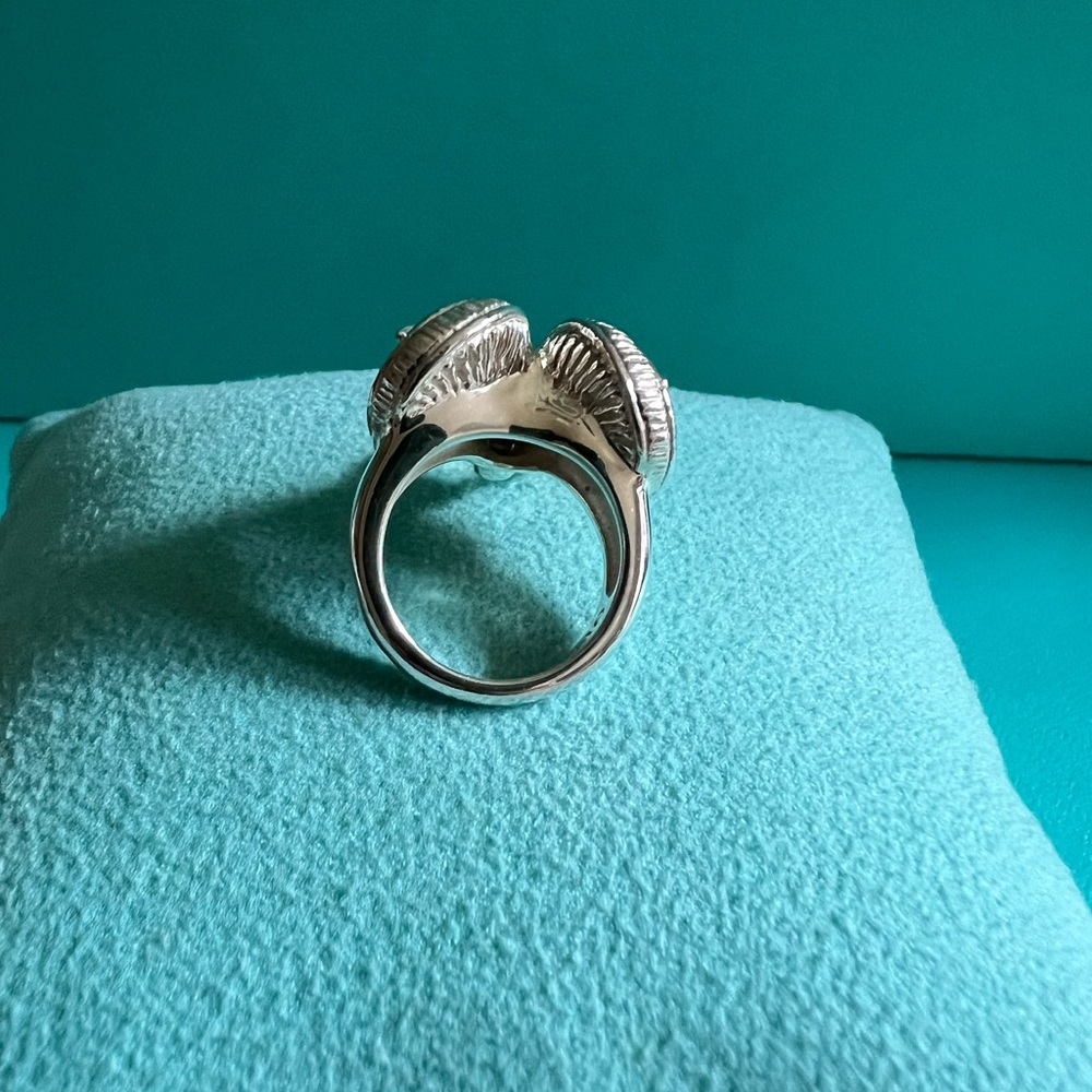 🌸🌸 Authentic Tiffany & Co. RARE Ram Head Knocker Ring - Picture 14 of 16
